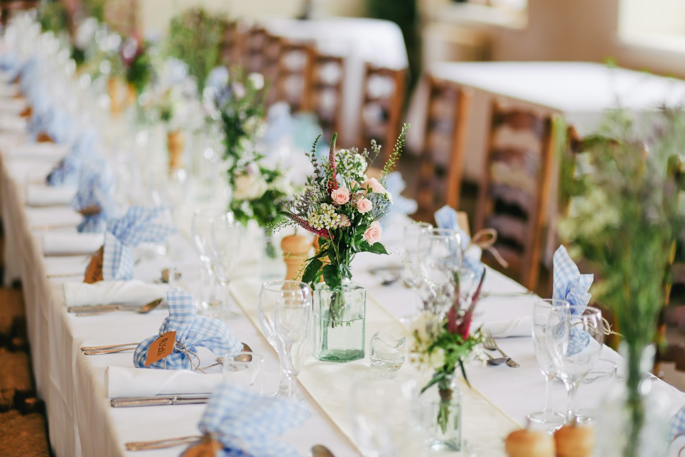 Table de réception lors d'un mariage